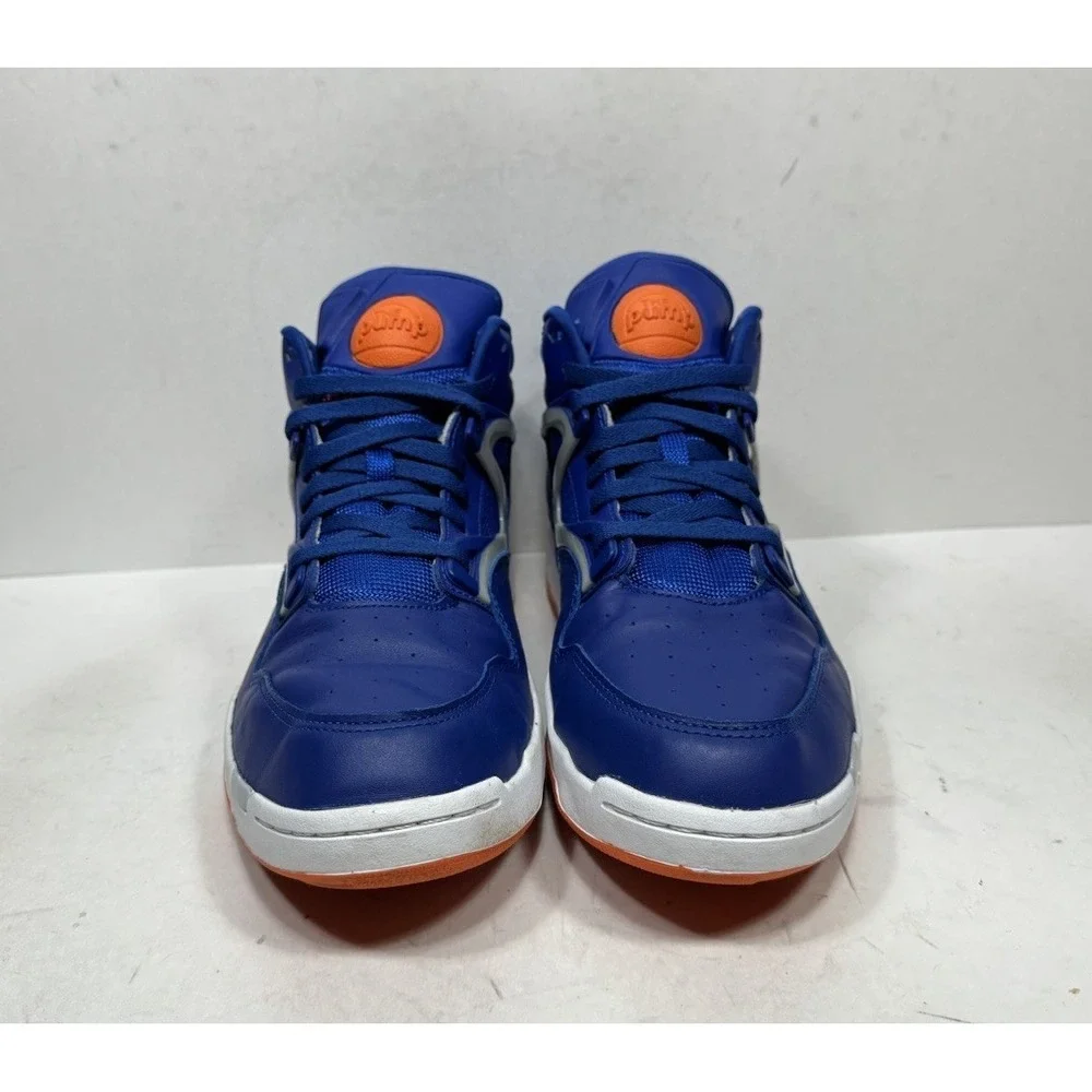Reebok Pump Omni Lite New York Knicks Mid Top Sneakers Blue M42972 Men's Size 12